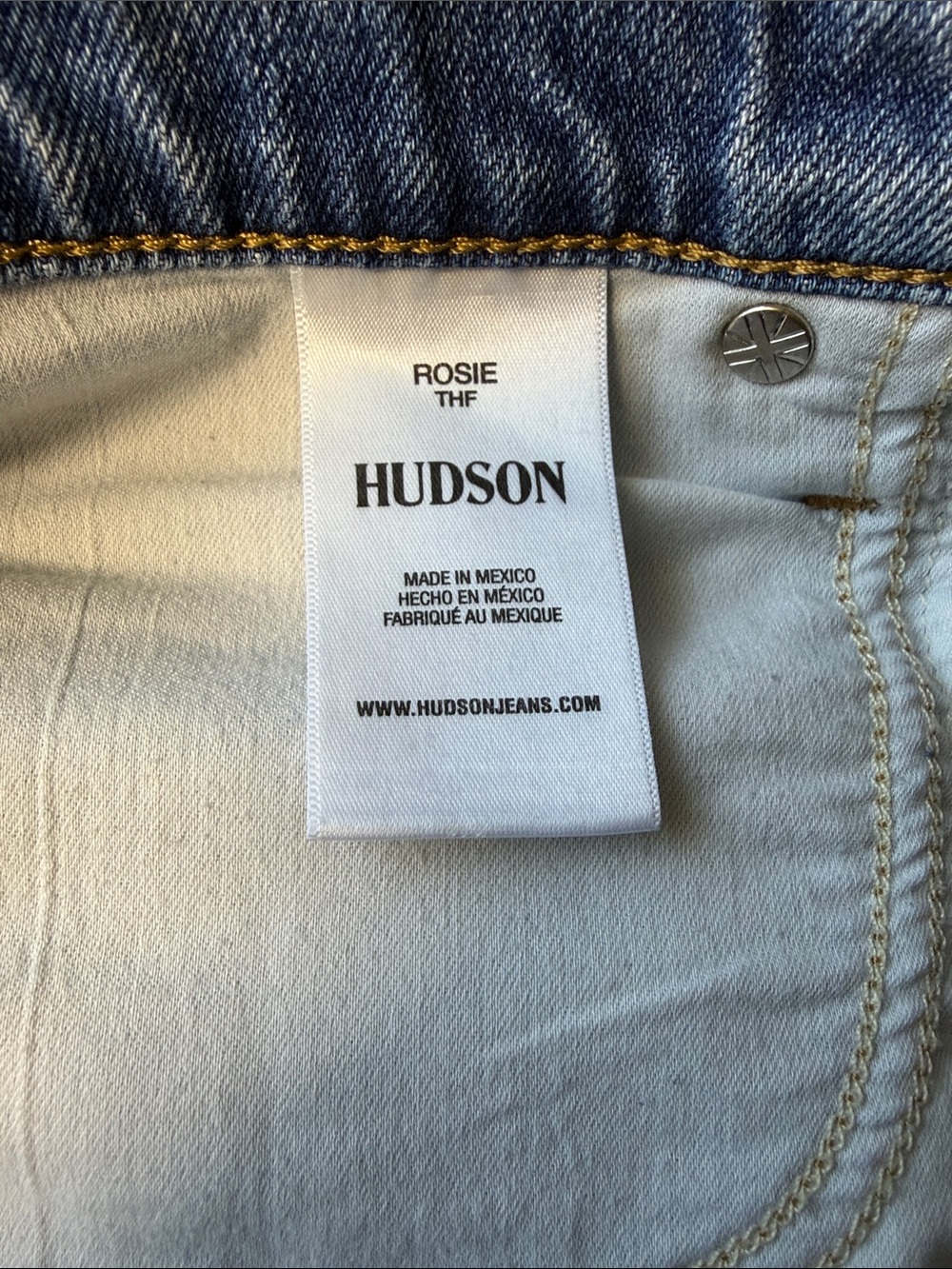 Hudson Jeans Medium Blue Wide-Leg Distressed Denim - Picture 13 of 13